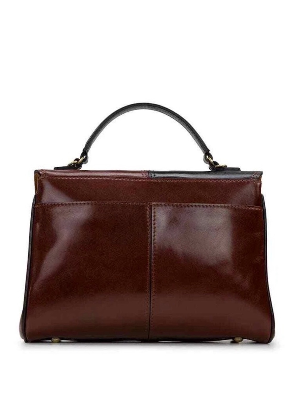 Patricia Nash Yokey Top Handle Colorblock Leather Purse NWT - Picture 2 of 7